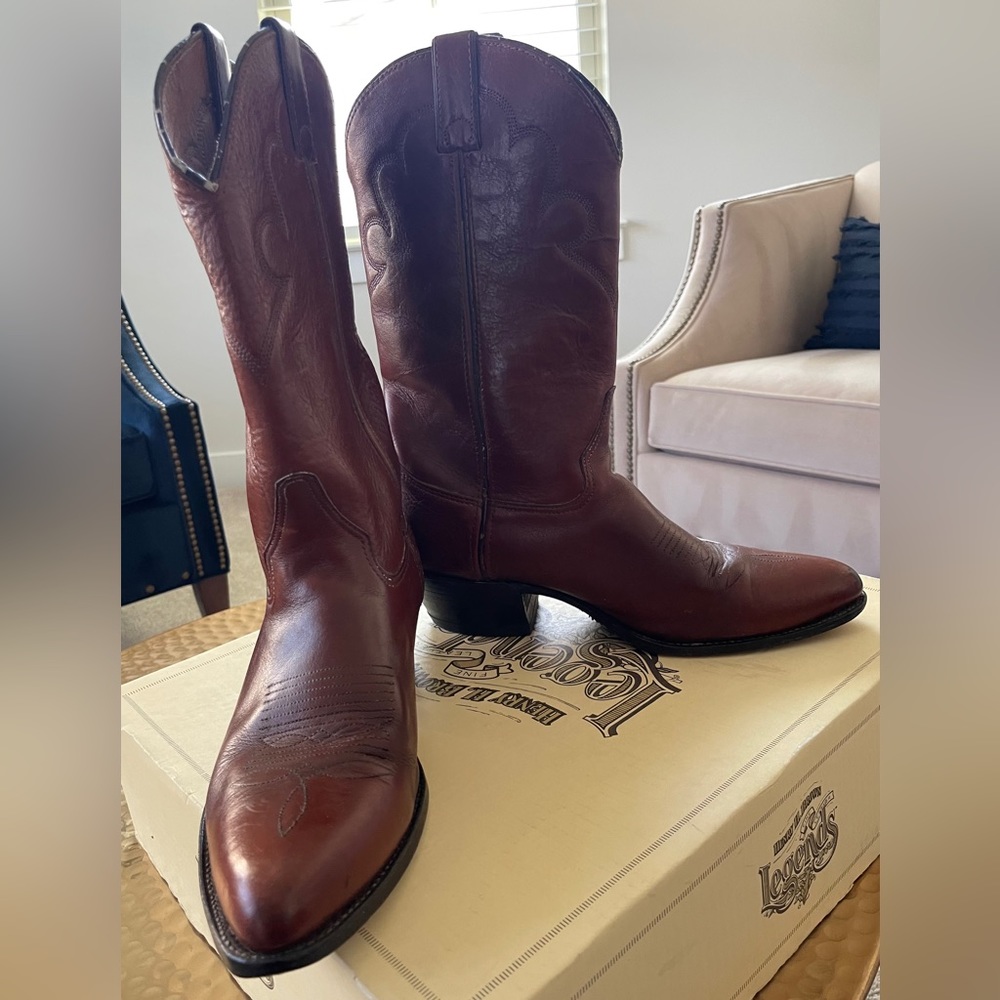 Brown cowboy boots for sale.